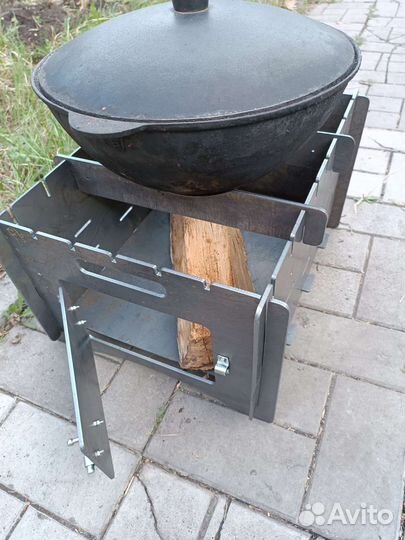 Мангал-печь под казан