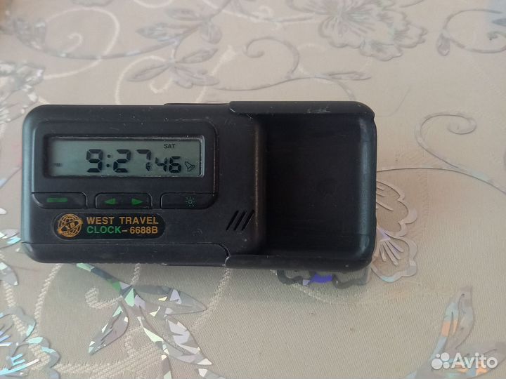 Часы пейджер West travel clock-6688B