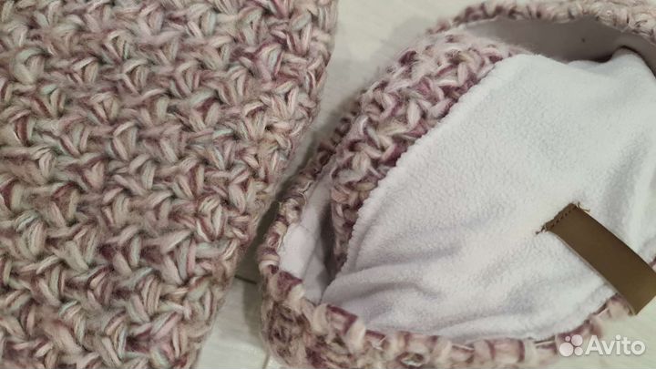 Детская шапка + манишка, перчатки