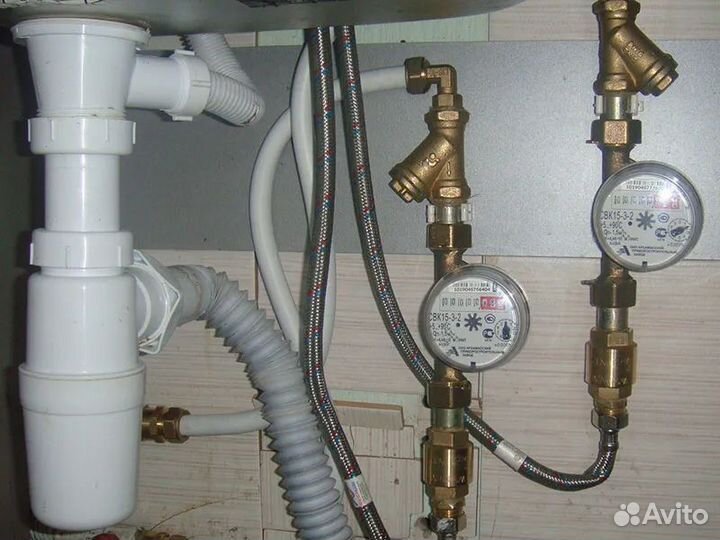 Установка счетчиков воды в свао