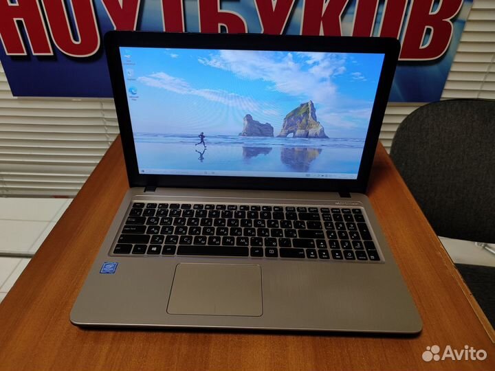 Ноутбук Asus бу / гарантия / ssd / 4 ядра
