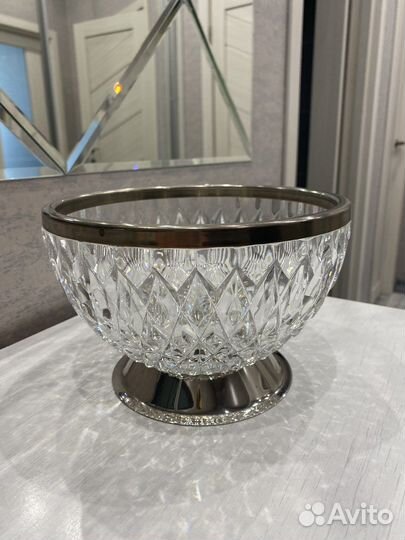 Хрустальная ваза конфетница СССР