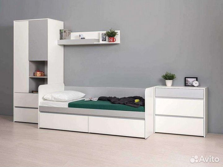 Стол для 2х детей Торонто, шкаф, комод, стеллаж