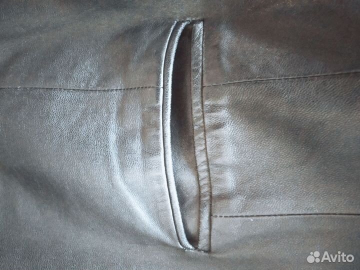 Шикарный пиджак Винтаж натуральная кожа 44-46
