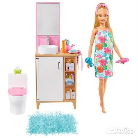 Кукла Barbie в ванной комнате, GRG87