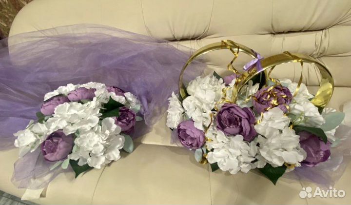 Свадебные украшения на машину