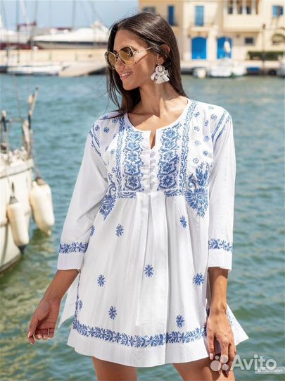 Очень красивая блузка (туника) 48-50-52