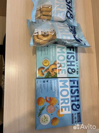 Креветки, кальмар и другие вкусные морепродукты