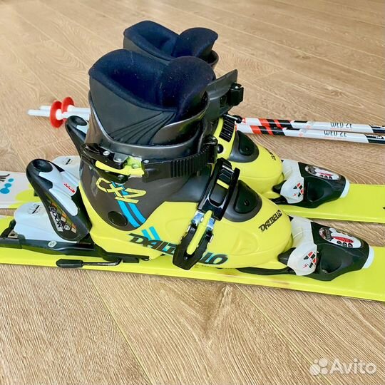 Горные лыжи детские 90 с ботинками и палками