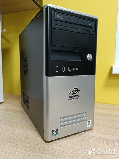 Корпус для пк+блок питания FSP