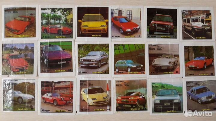 Вкладыши от жвачек