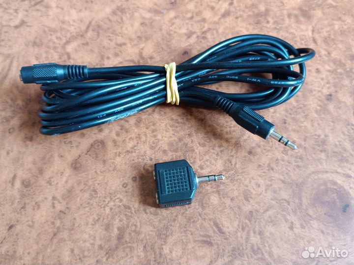 AUX кабель-удлиннитель 3м + разветвитель