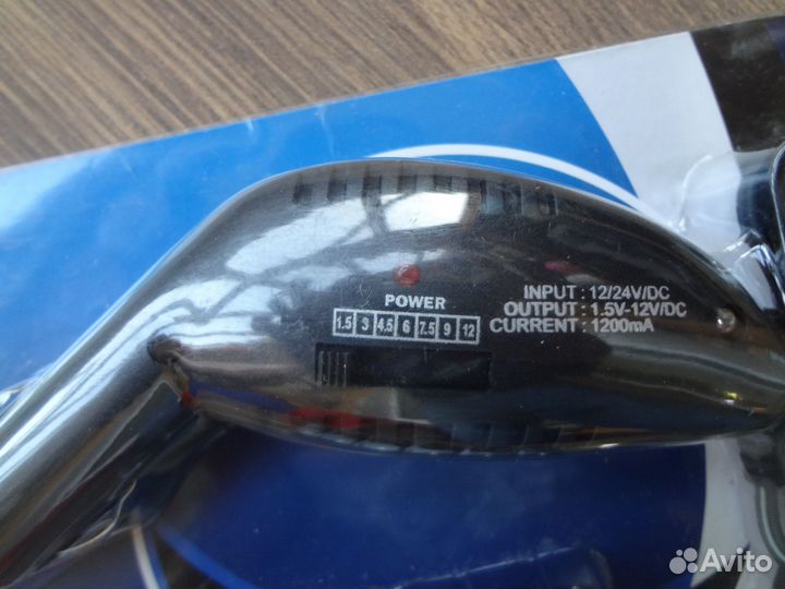 Универсальный адаптер питания в прикуриватель 12В