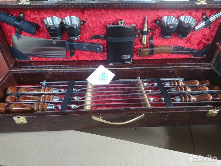 Подарочные футляры шампуры барбекюшницы сетки для