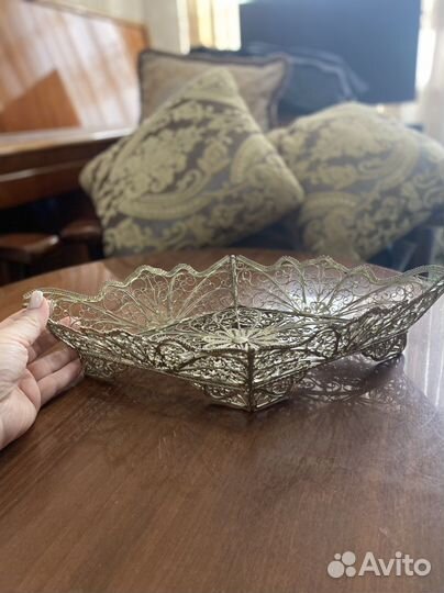 Ваза скань мельхиор СССР