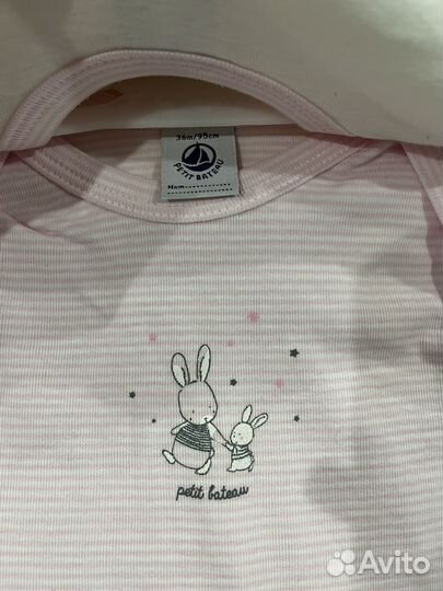 Боди Petit Bateau новые 95 см с бирками