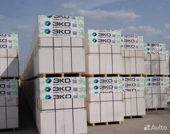 Газоблок эко D600 B5,0 250x100x600