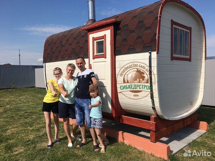 Баня-бочка от производителя 
