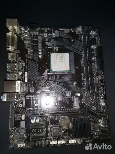 Материнская плата ga-a320m-h + ryzen 2600