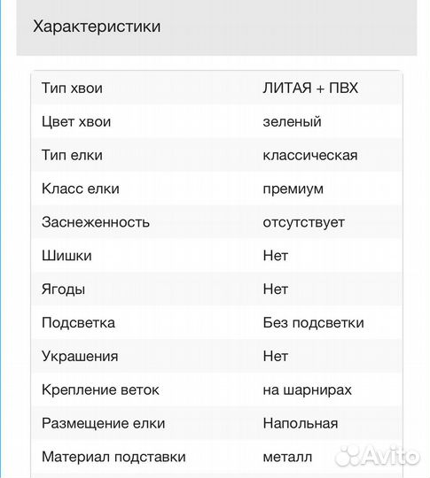 Елка искусственная Бейберри литая хвоя 213 см