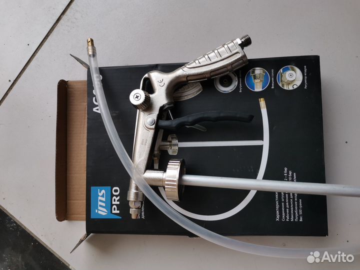 Пистолет для антигравия и антикора с регулятором д