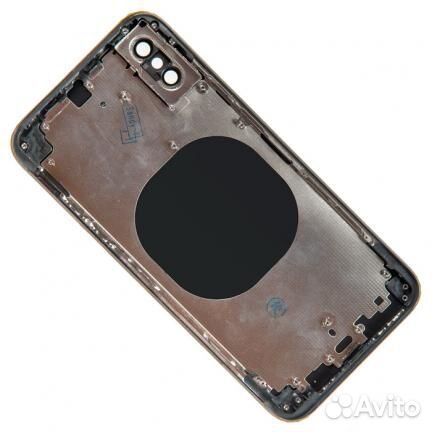 Задняя крышка в сборе с рамкой для iPhone Xs, черн