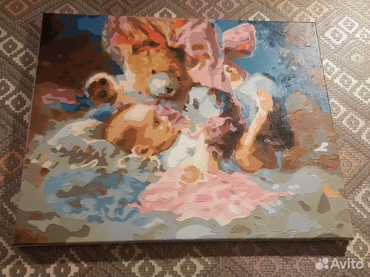 Картины по номерам раскрашенная