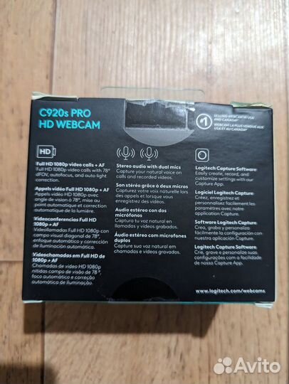 Веб-камера Logitech C920S Black Новая
