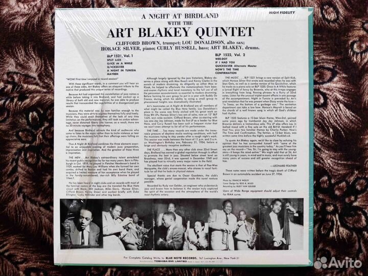 Art Blakey Quintet Night AT Birdland Vol. 2 1983