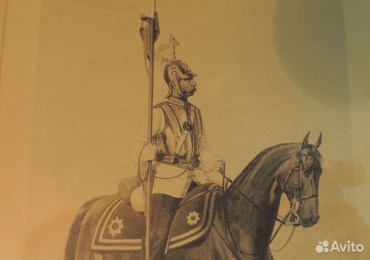 Литография рядовой кавалергардского полка ра