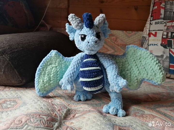 Вязанная игрушка Дракон