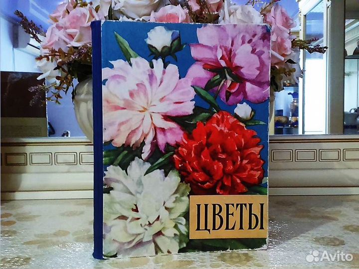 Цветы.Д.Ф. Юхимчук. 1959г. Винтажные иллюстрации