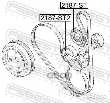 Ролик натяжной приводного ремня ford focus CB4