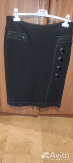 Юбка теплая драп 48-50р