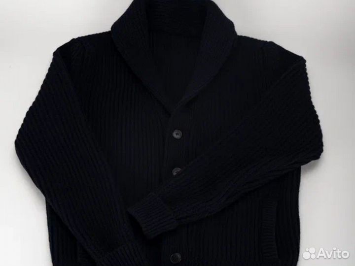 Кардиган синий мужской