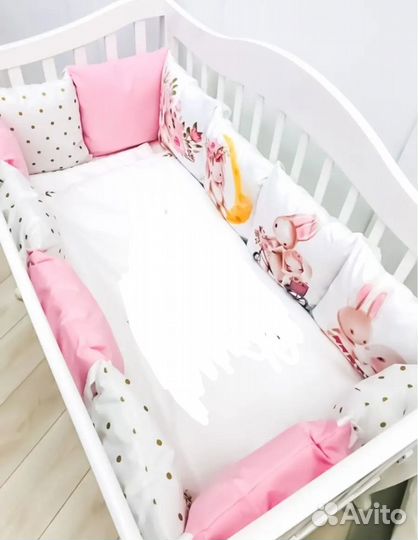 Бортики в детскую кроватку бу