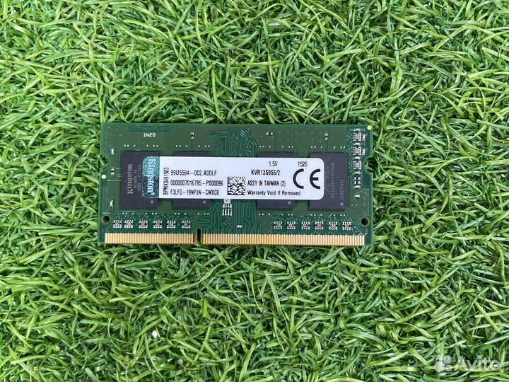 Kingston valueram 2 гб DDR3 1333 мгц sodimm CL9
