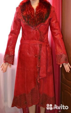 Кожаный плащ