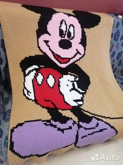 Покрывало/плед/вязаный/ручная работа