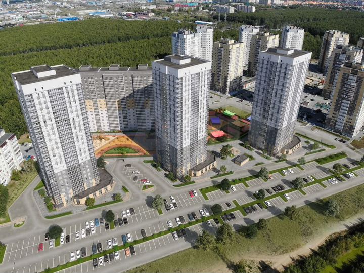 2-к. квартира, 62,6 м², 13/23 эт.