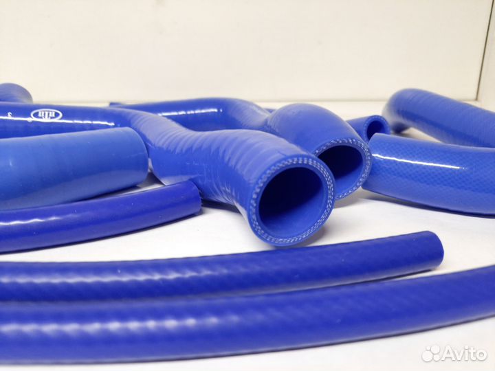 Силиконовые патрубки птп Лада Приора 2170 Синие