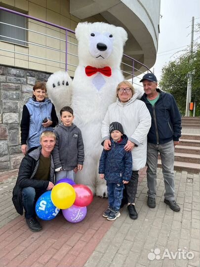 Ростовая кукла большой Белый мишка