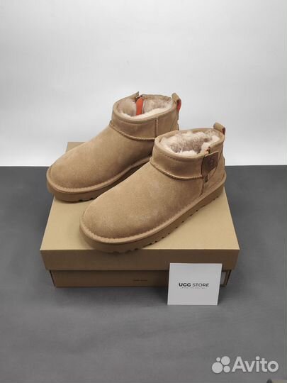 Ugg classic ultra mini zip chestnut