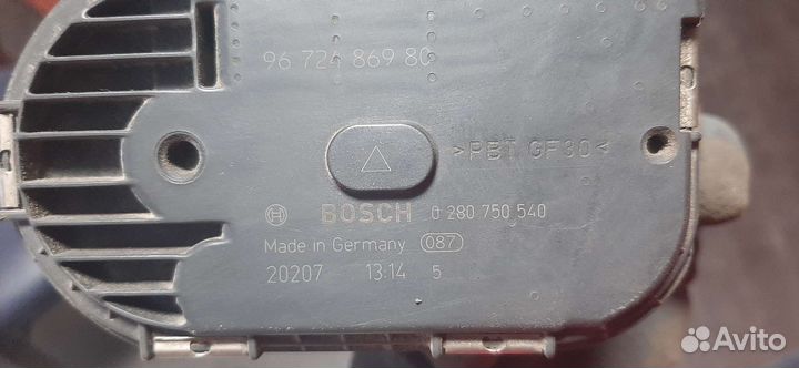 Peugeot Citroen дроссельная заслонка