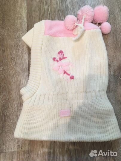 Шапка-шлем зимняя для девочки