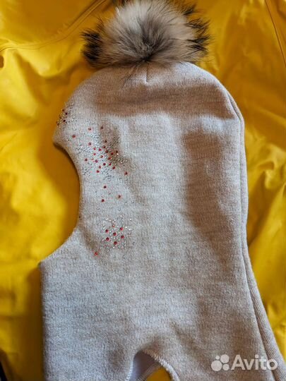 Шапка шлем Lapsi Papsi для девочки