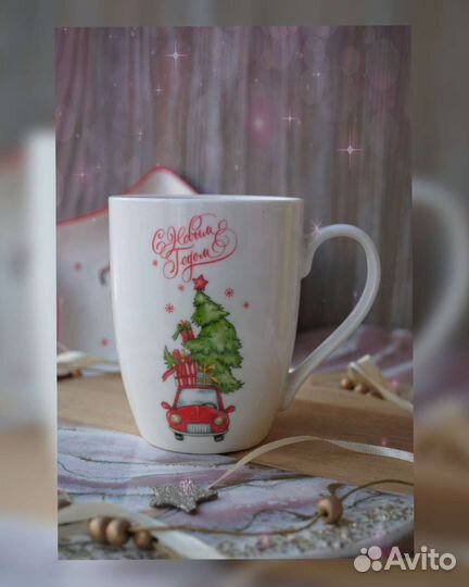 Новогодняя Кружка с девочкой