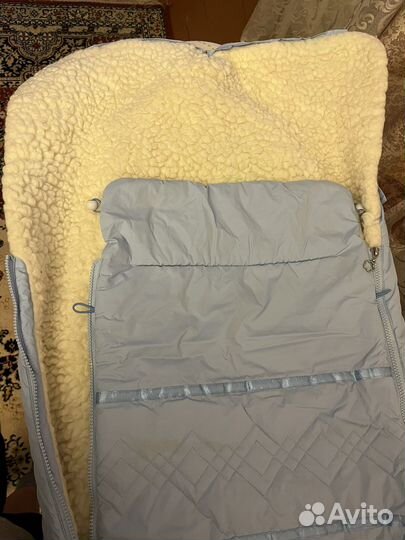 Зимний конверт в коляску до 3 лет