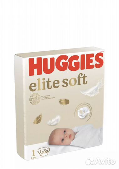 Подгузники huggies elite soft 1