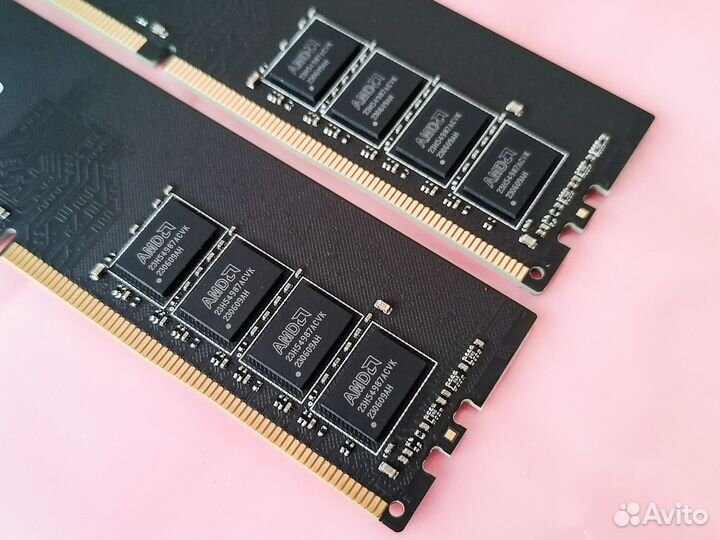 Память DDR4 16 GB 2666 MHz AMD 2*8GB Новая Taiwan